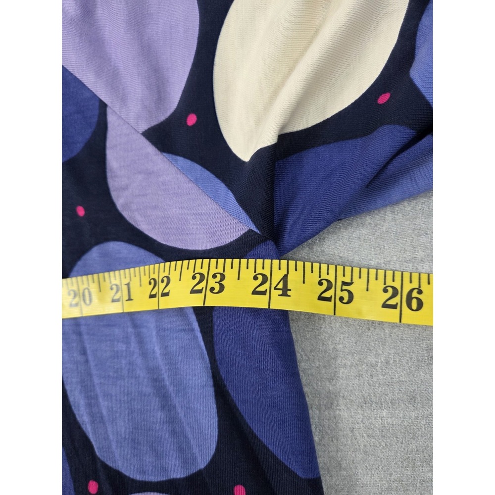 GUDRUN SJODEN L Tango Tunic Dress Purple Blue Polka Dot Organic Cotton Boho NEW - Picture 7 of 9